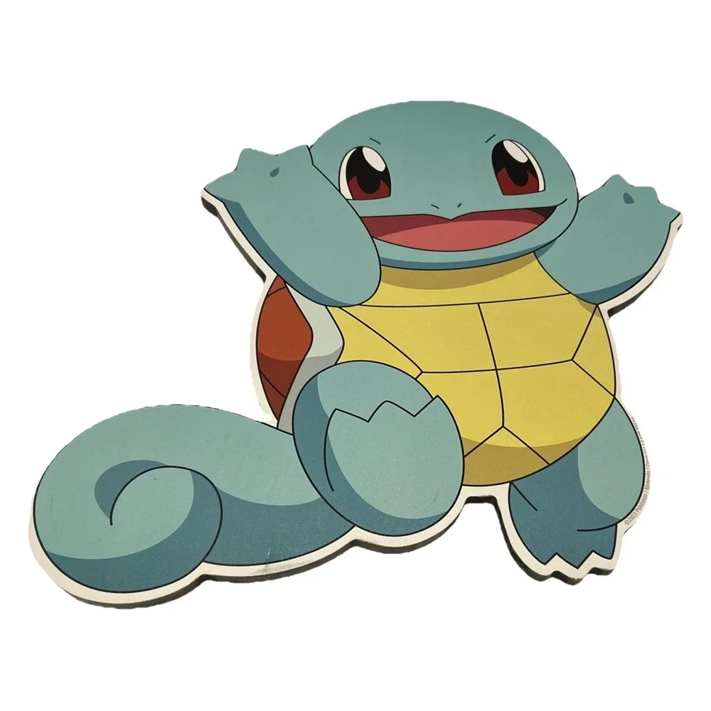 Pokemon Charmander and Squitle MDF Wooden Hanging Wall Art Set of (2)